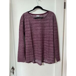 Columbia Women’s X-Large Purple By The Hearth Pullover Long Sleeve Sweater